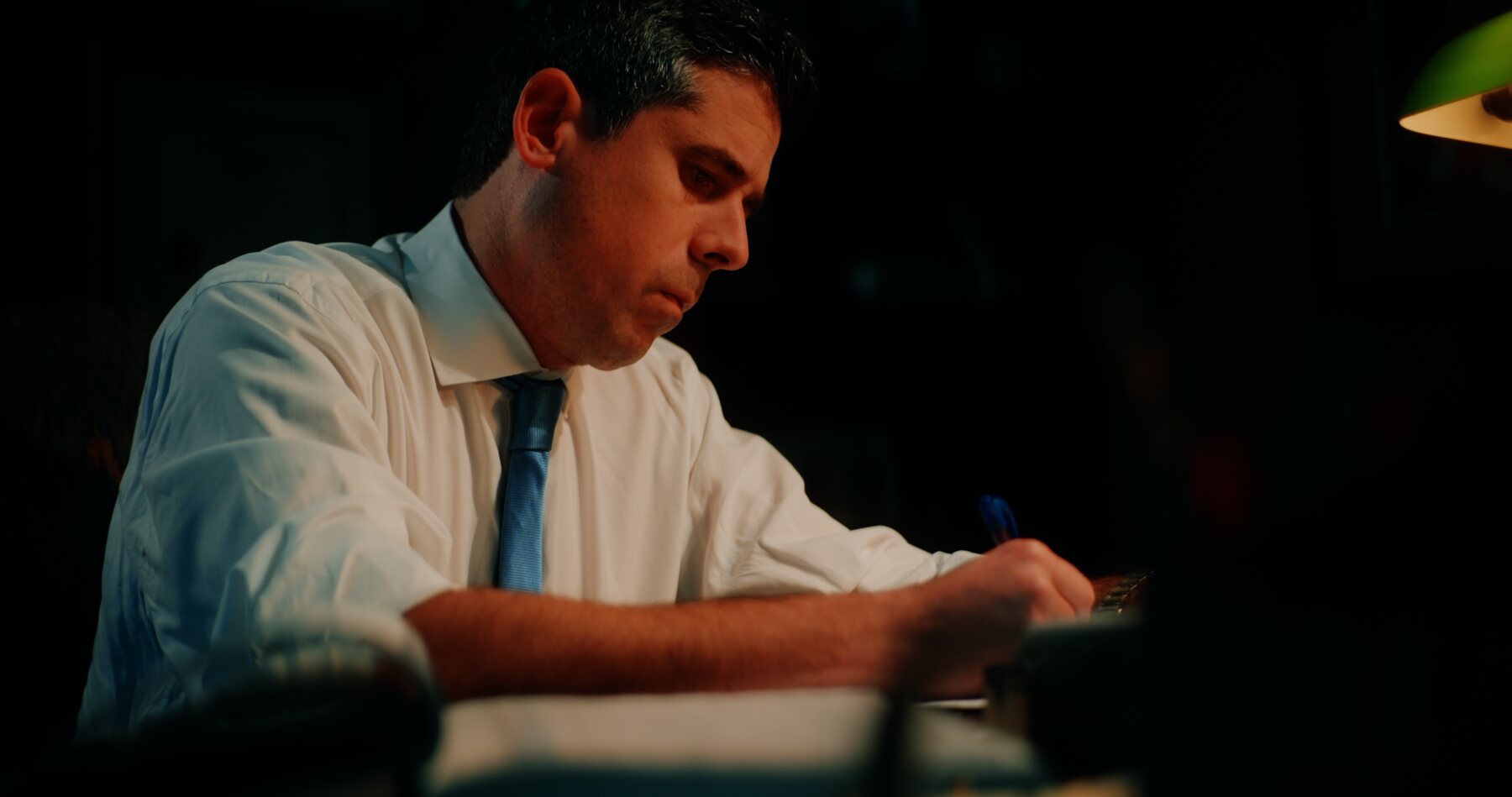 Marko Marjanovic reviewing a case file